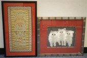 CHINESE EMBROIDERED SILK PANEL