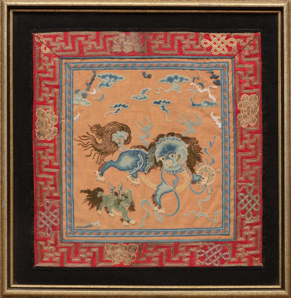 CHINESE EMBROIDERED SILK