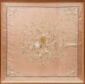CHINESE EMBROIDERED SILK PANEL