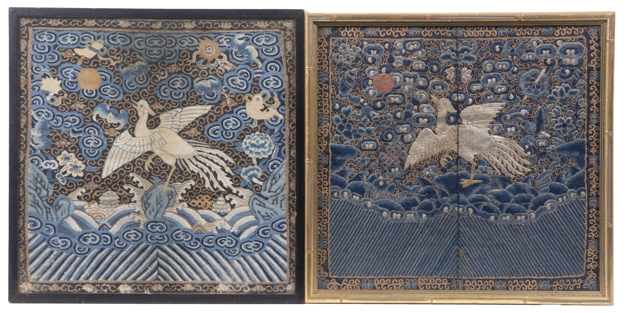 CHINESE EMBROIDERED SILK RANK