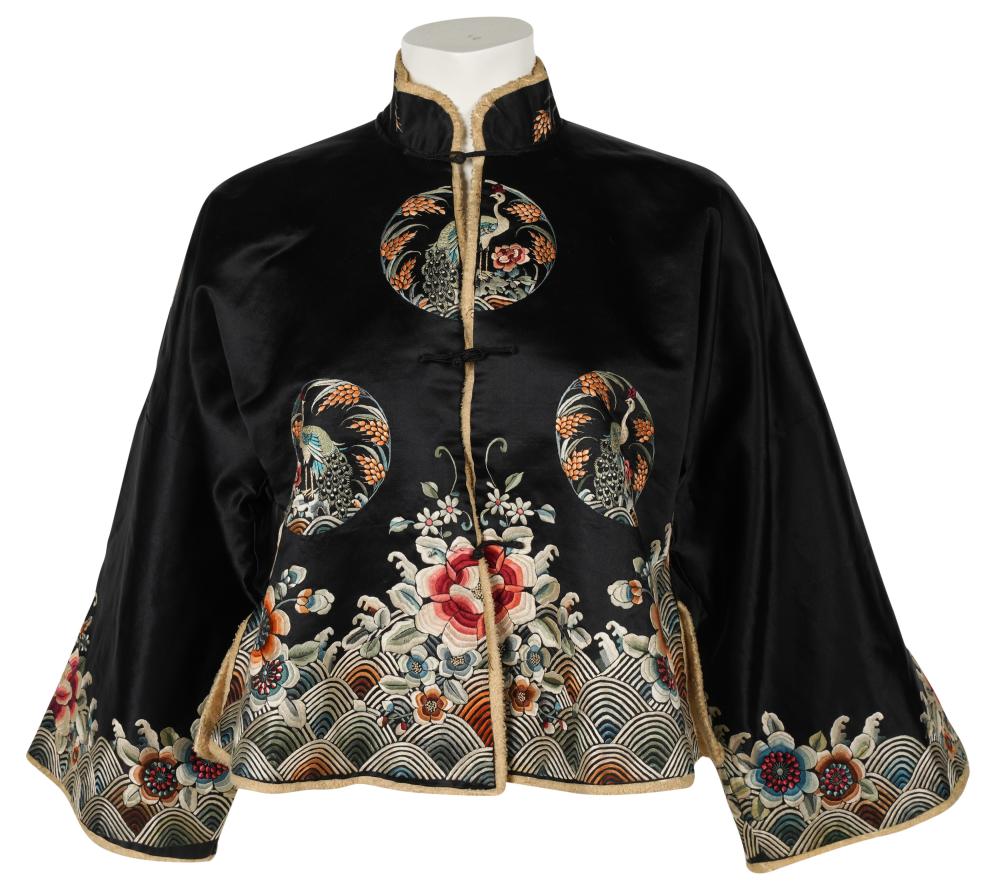 CHINESE EMBROIDERED SILK