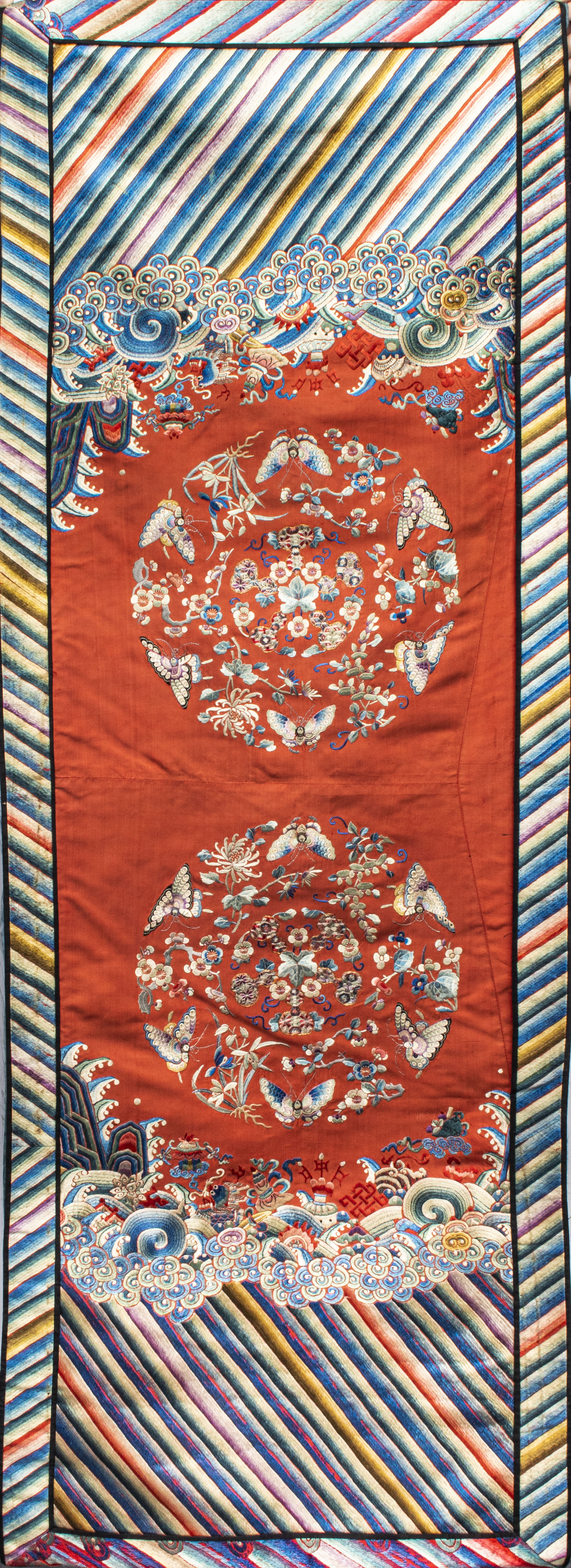 CHINESE EMBROIDERED SILK TEXTILE