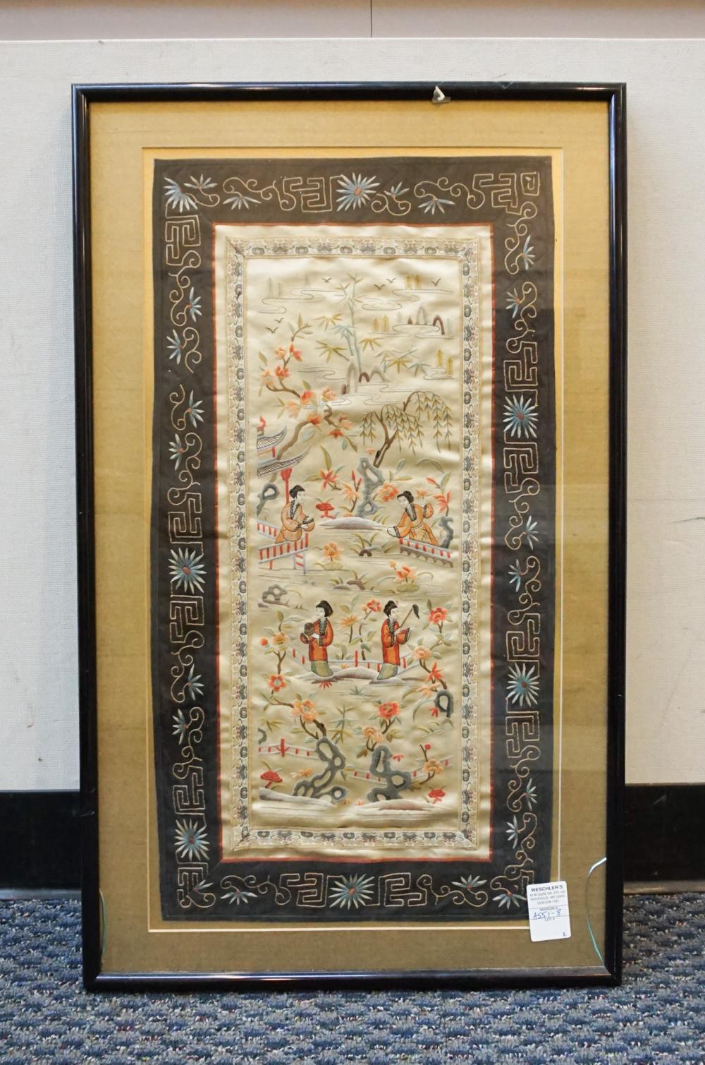 CHINESE EMBROIDERED TEXTILE AND A