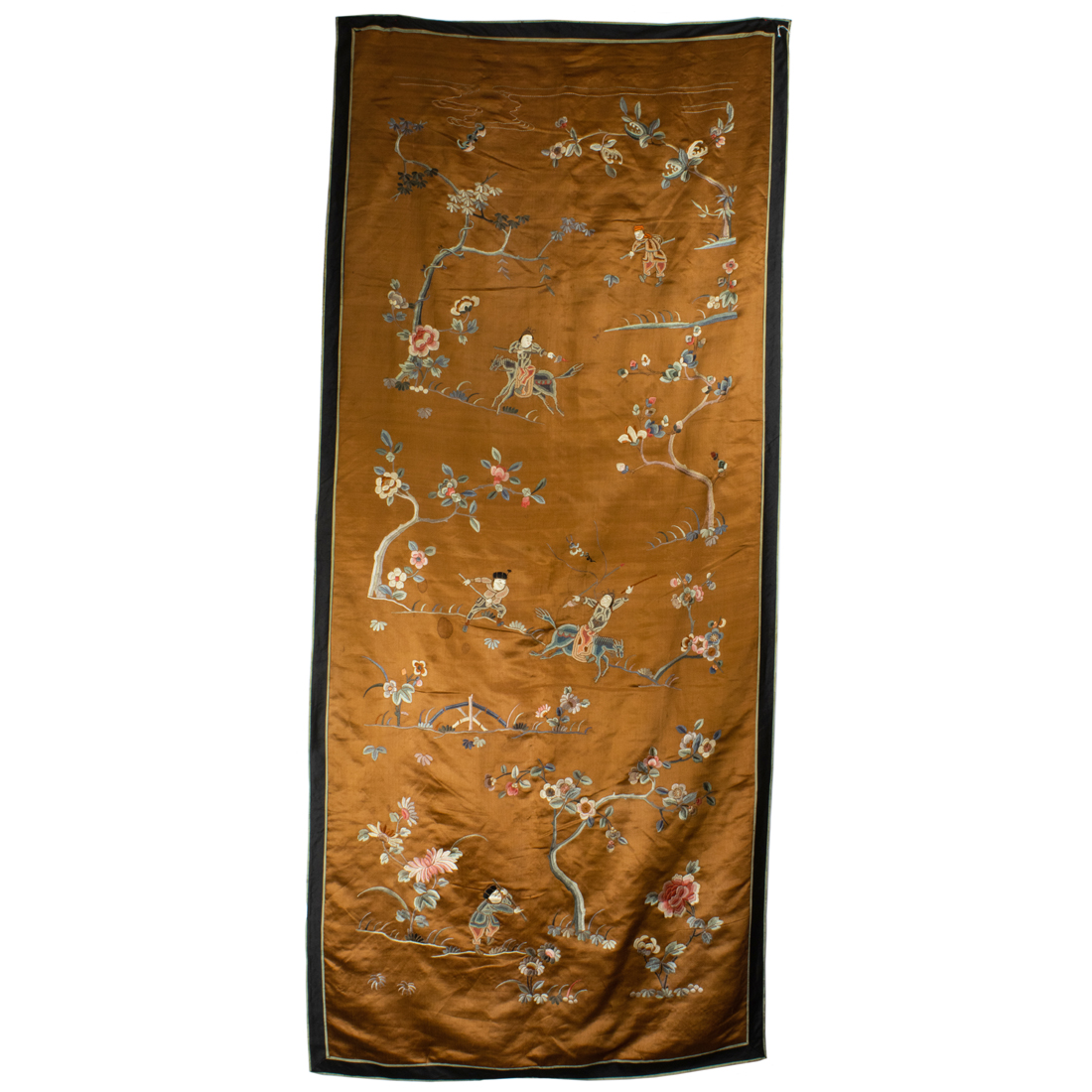 CHINESE EMBROIDERED TEXTILE PANEL