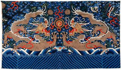 Chinese embroidered textile, robe