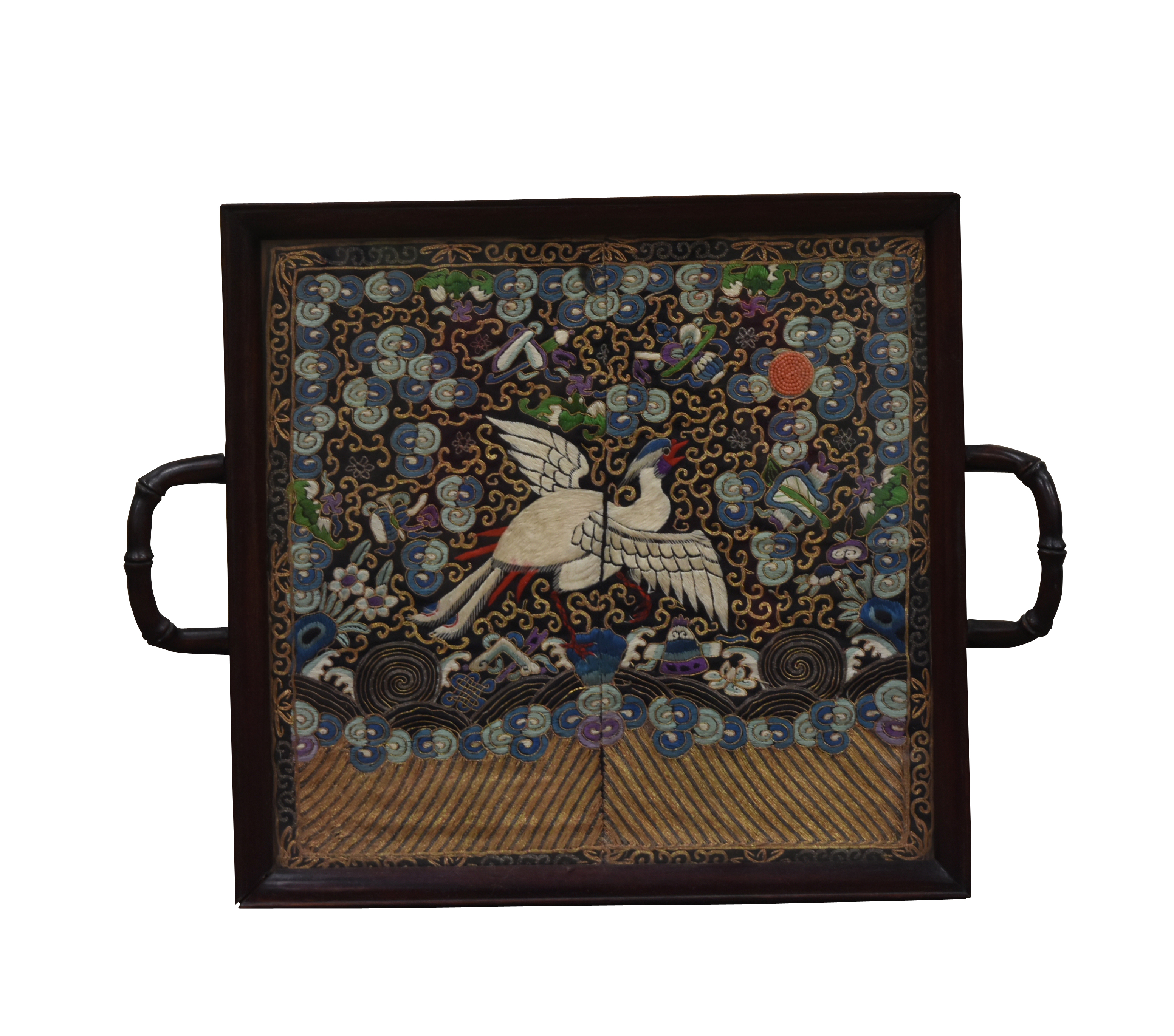 CHINESE EMBROIDERY "NINTH RANK"