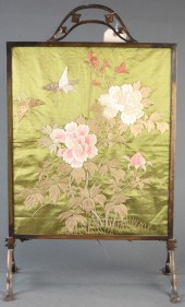 CHINESE EMBROIDERY PANEL MOUNT