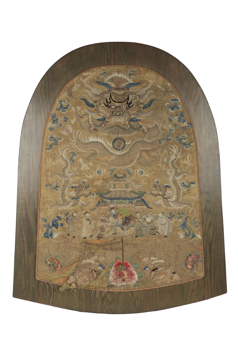 CHINESE EMBROIDERY PANELworked in