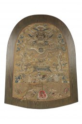 CHINESE EMBROIDERY PANELworked