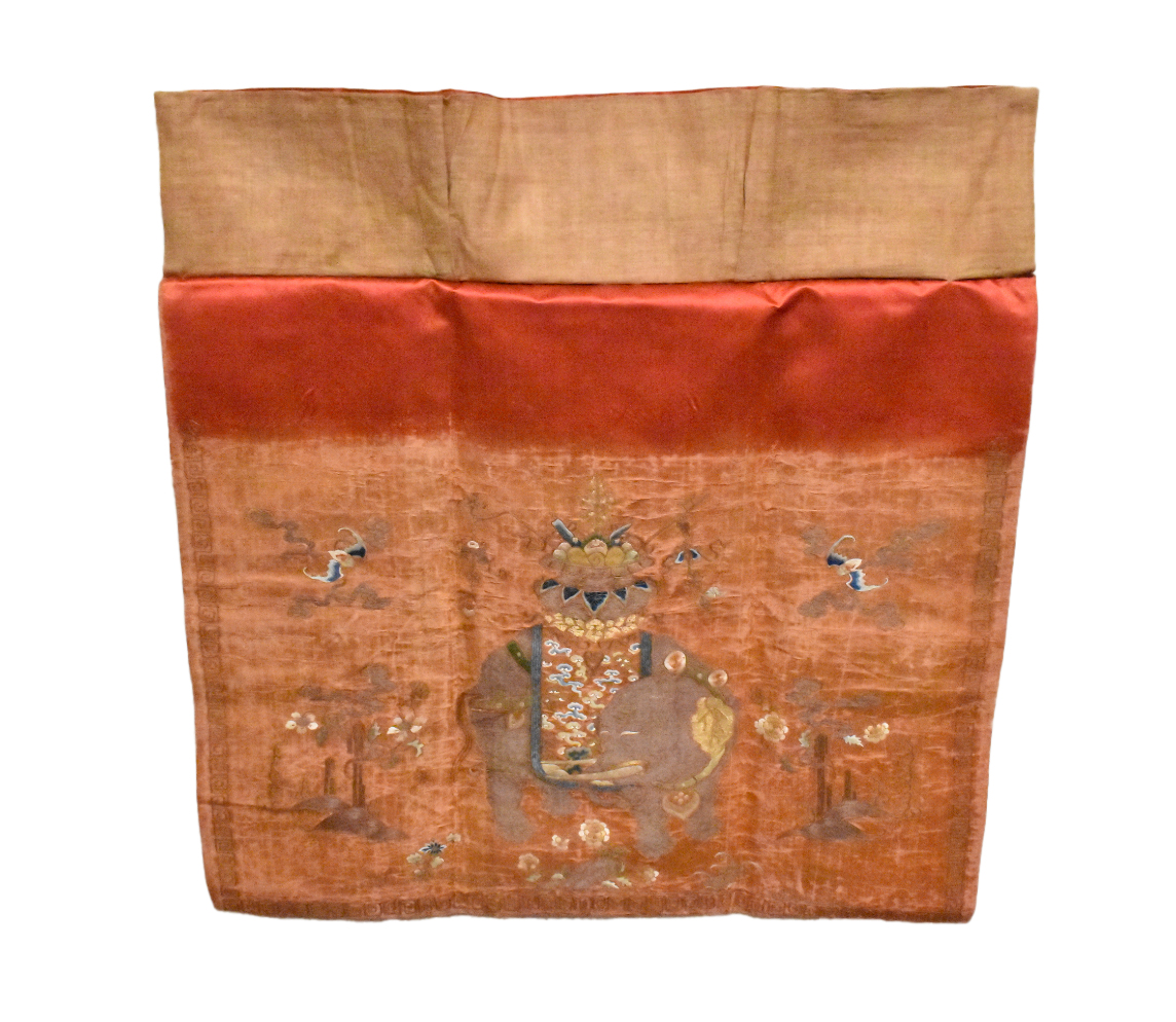 CHINESE EMBROIDERY VALANCE
