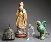 CHINESE ENAMEL DECORATED FIGUR