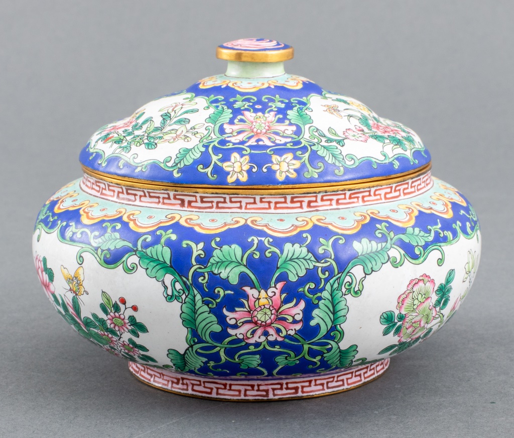 CHINESE ENAMEL ON COPPER COVERED