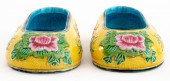CHINESE ENAMEL SLIPPERS IN PRE