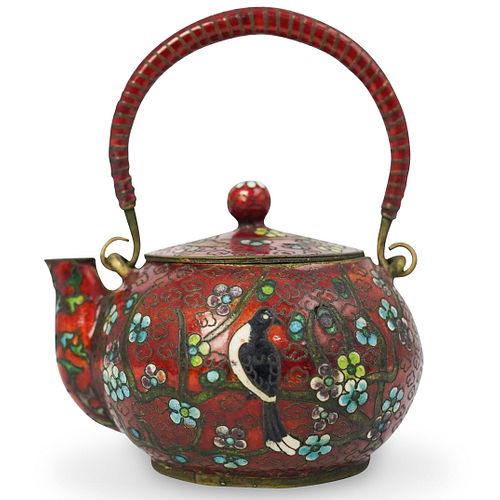 CHINESE ENAMEL TEAPOTDESCRIPTION: