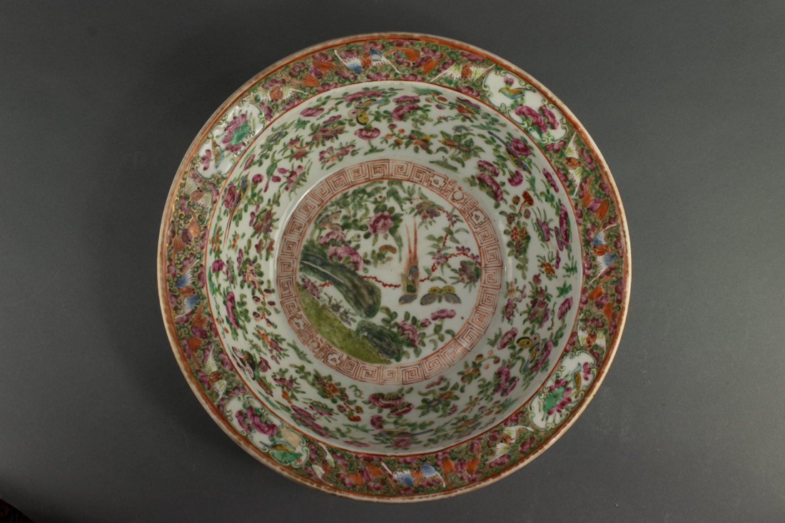 CHINESE ENAMELED BASIN Chinese