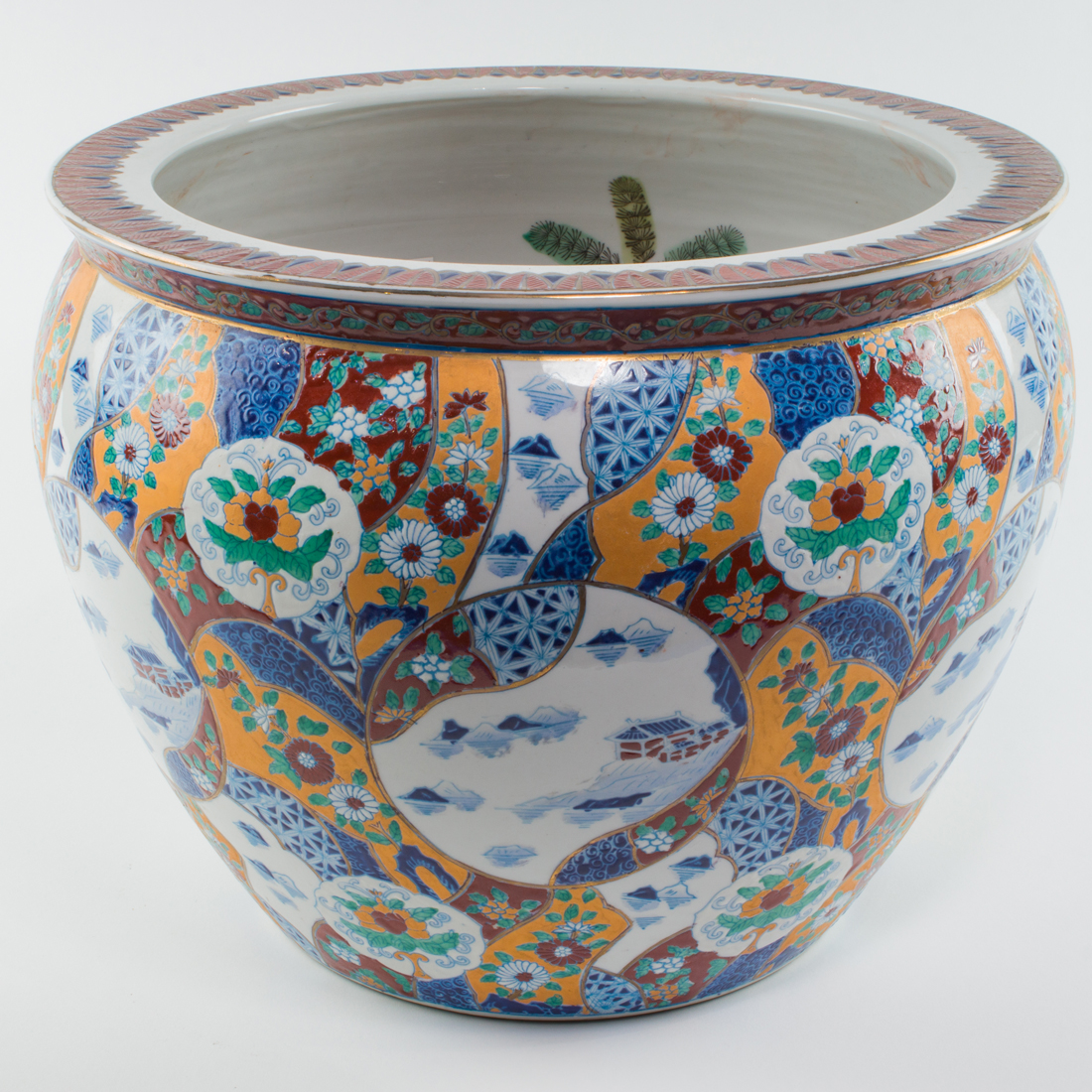 CHINESE ENAMELED FISH BOWL