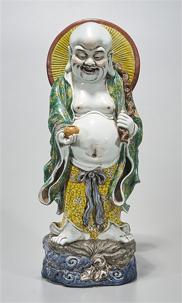 Chinese enameled porcelain Budhai