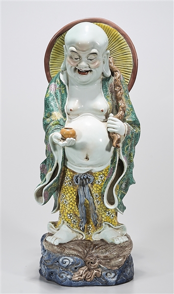 Chinese enameled porcelain Budhai