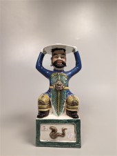 Chinese enameled porcelain fig