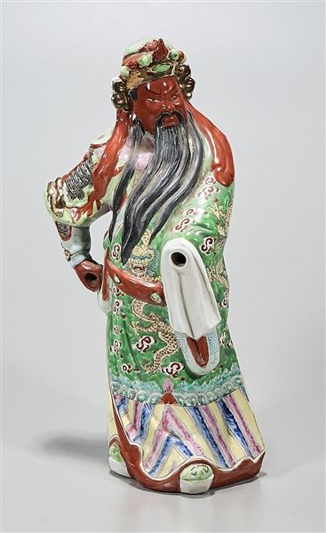Chinese enameled porcelain figure