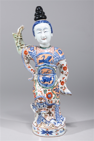 Chinese enameled porcelain figure