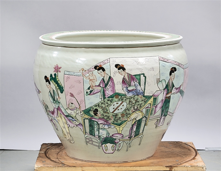 Chinese enameled porcelain fish