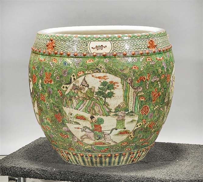 Chinese enameled porcelain fish