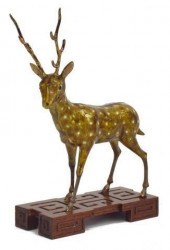 CHINESE ENAMELED SILVER GILT S