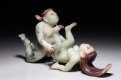 Chinese erotic hardstone carvi