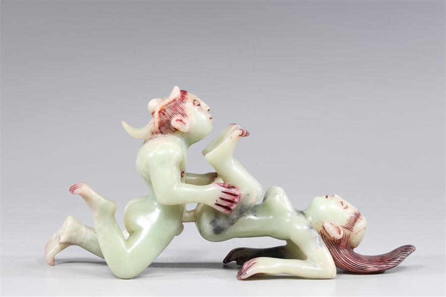 Chinese erotic stone carving of