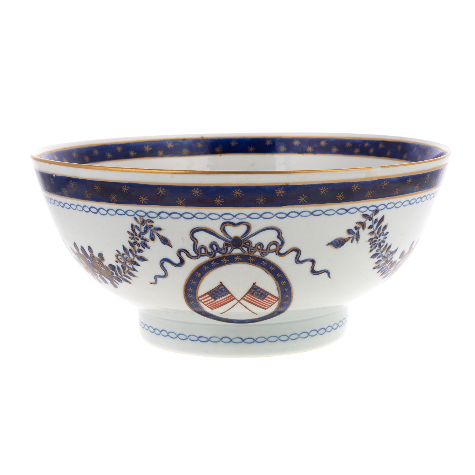 CHINESE EXPORT AMERICAN MARKET BOWL