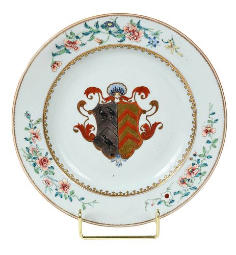 CHINESE EXPORT ARMORIAL PLATE,