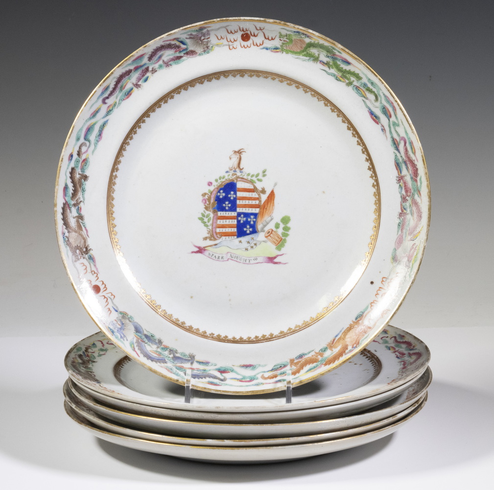CHINESE EXPORT ARMORIAL PLATES