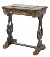 CHINESE EXPORT BLACK AND GILT-