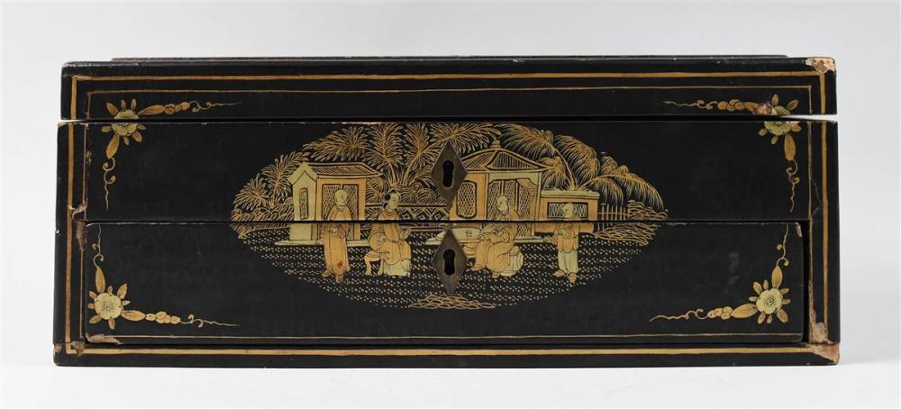 CHINESE EXPORT BLACK AND GOLD
