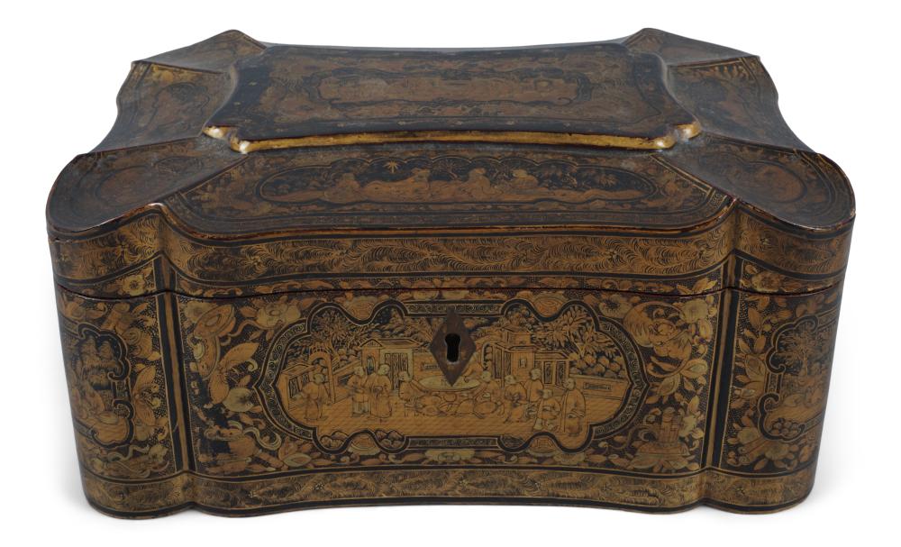 CHINESE EXPORT BLACK AND GOLD