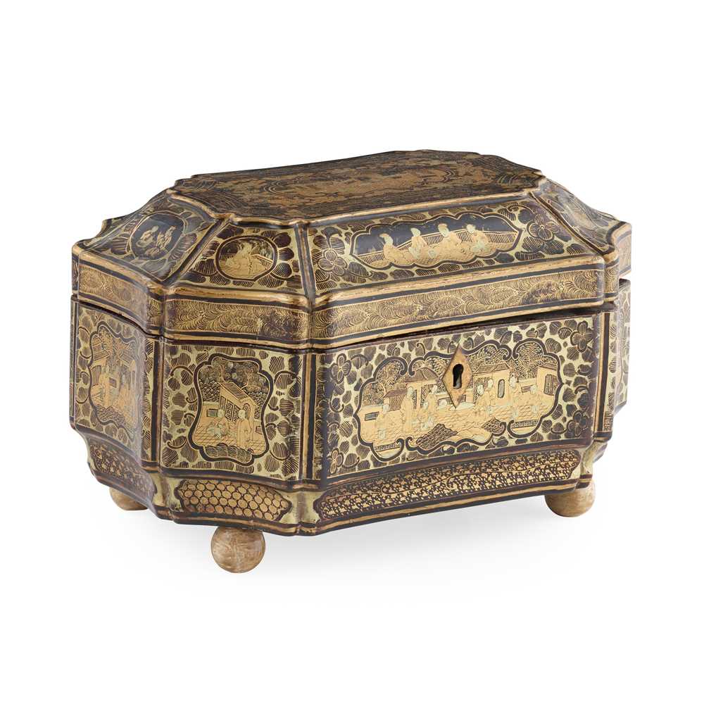 CHINESE EXPORT BLACK LACQUER AND