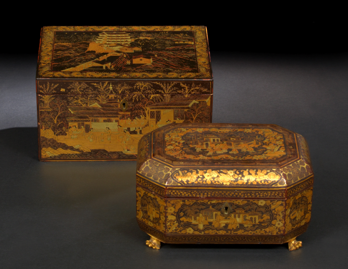 Chinese Export Black-Lacquered