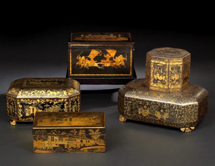 Chinese Export Black-Lacquered