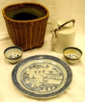 Chinese export blue and white