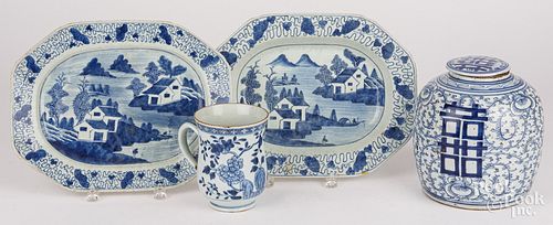 CHINESE EXPORT BLUE AND WHITE