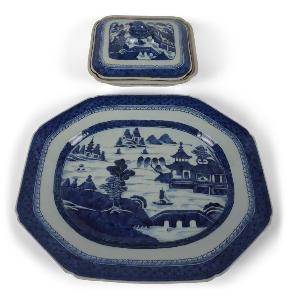 CHINESE EXPORT BLUE AND WHITE