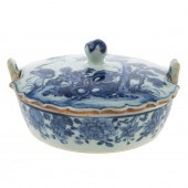 CHINESE EXPORT BLUE/WHITE BUTT