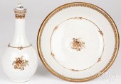 CHINESE EXPORT BOWL AND BOTTLE