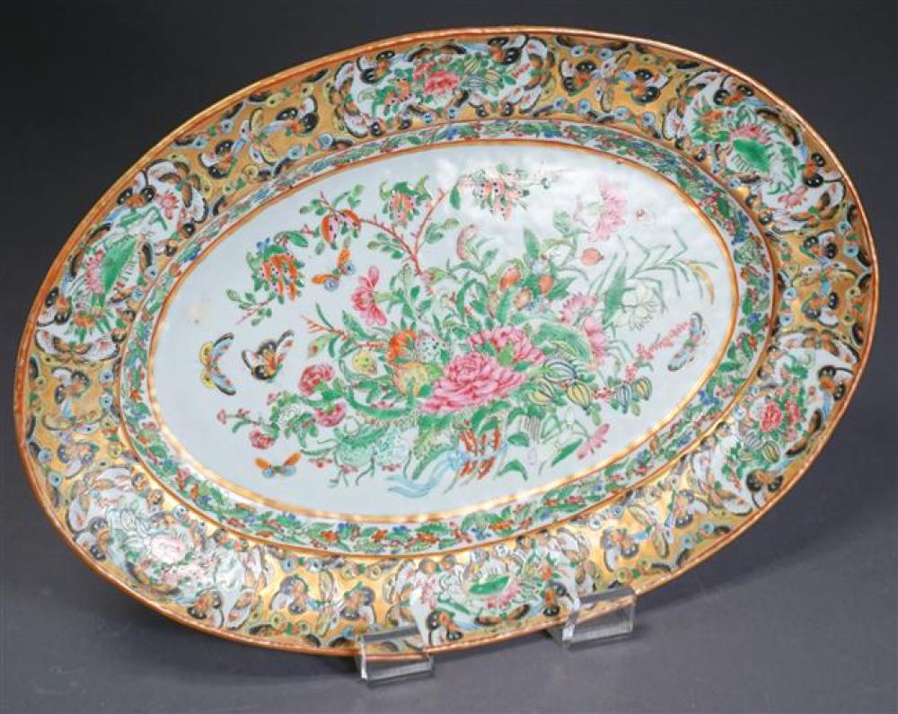 CHINESE EXPORT BUTTERFLY AND FLORAL