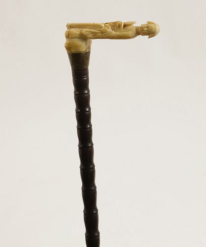 CHINESE EXPORT CANE, CIRCA