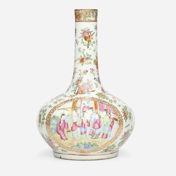 Chinese Export. Canton Rose vase.