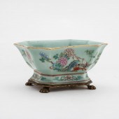 CHINESE EXPORT CELADON & FLORA