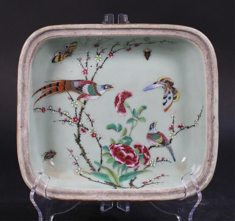 CHINESE EXPORT CELADON SERVING