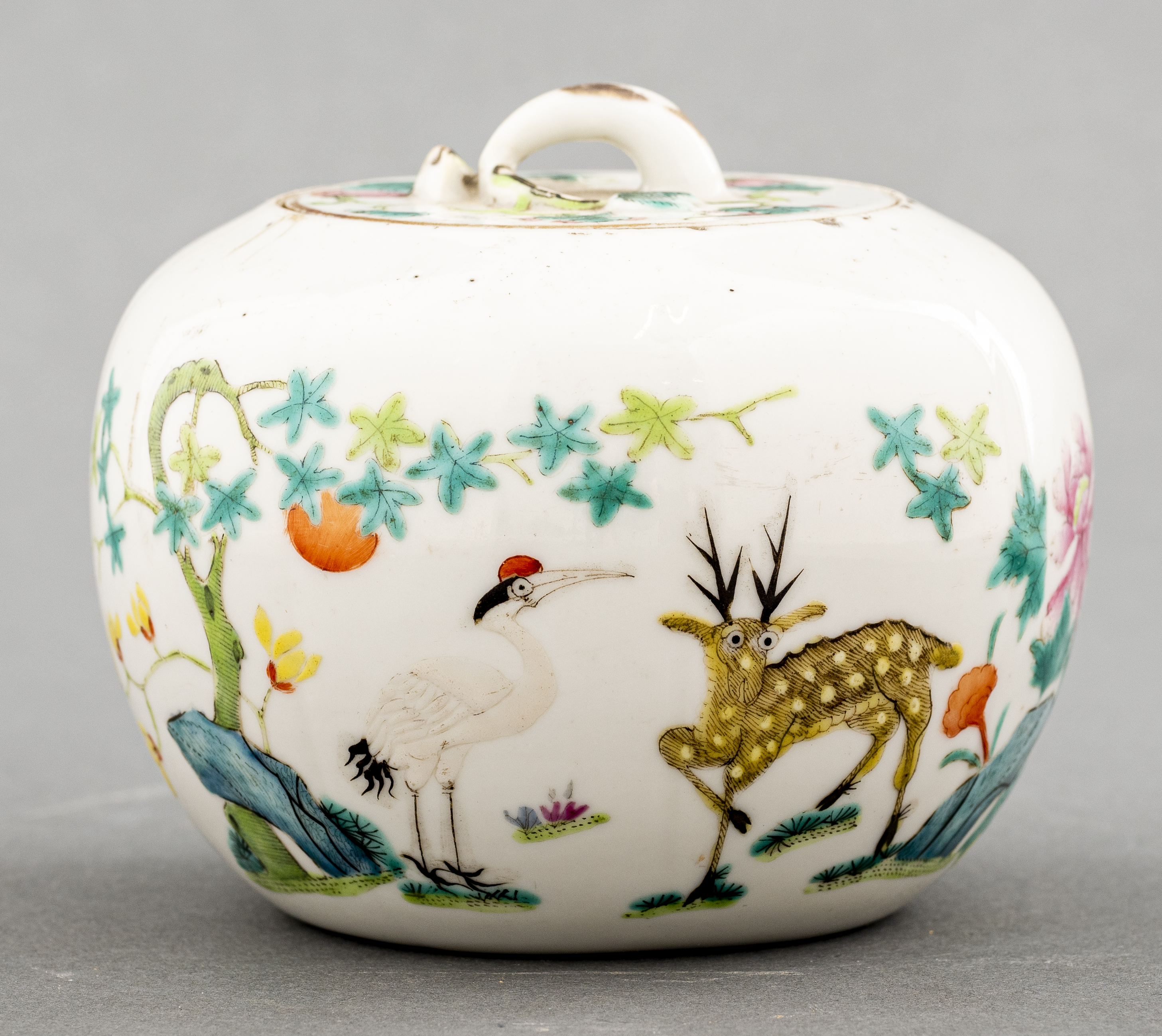 CHINESE EXPORT CERAMIC LIDDED TEA